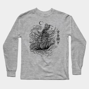 The Bounty Hunter and the Great Wave Long Sleeve T-Shirt